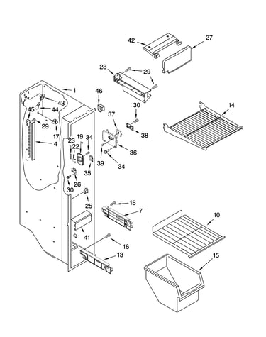Freezer liner parts