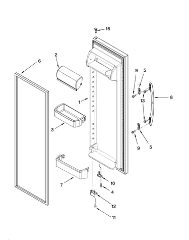 Refrigerator door parts