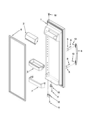 Refrigerator door parts