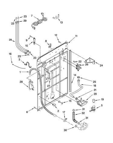 Rear panel parts