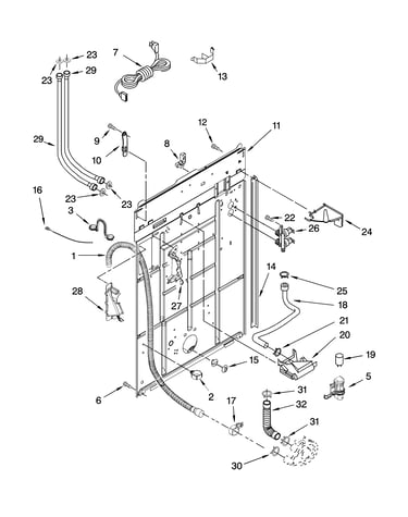 Rear panel parts