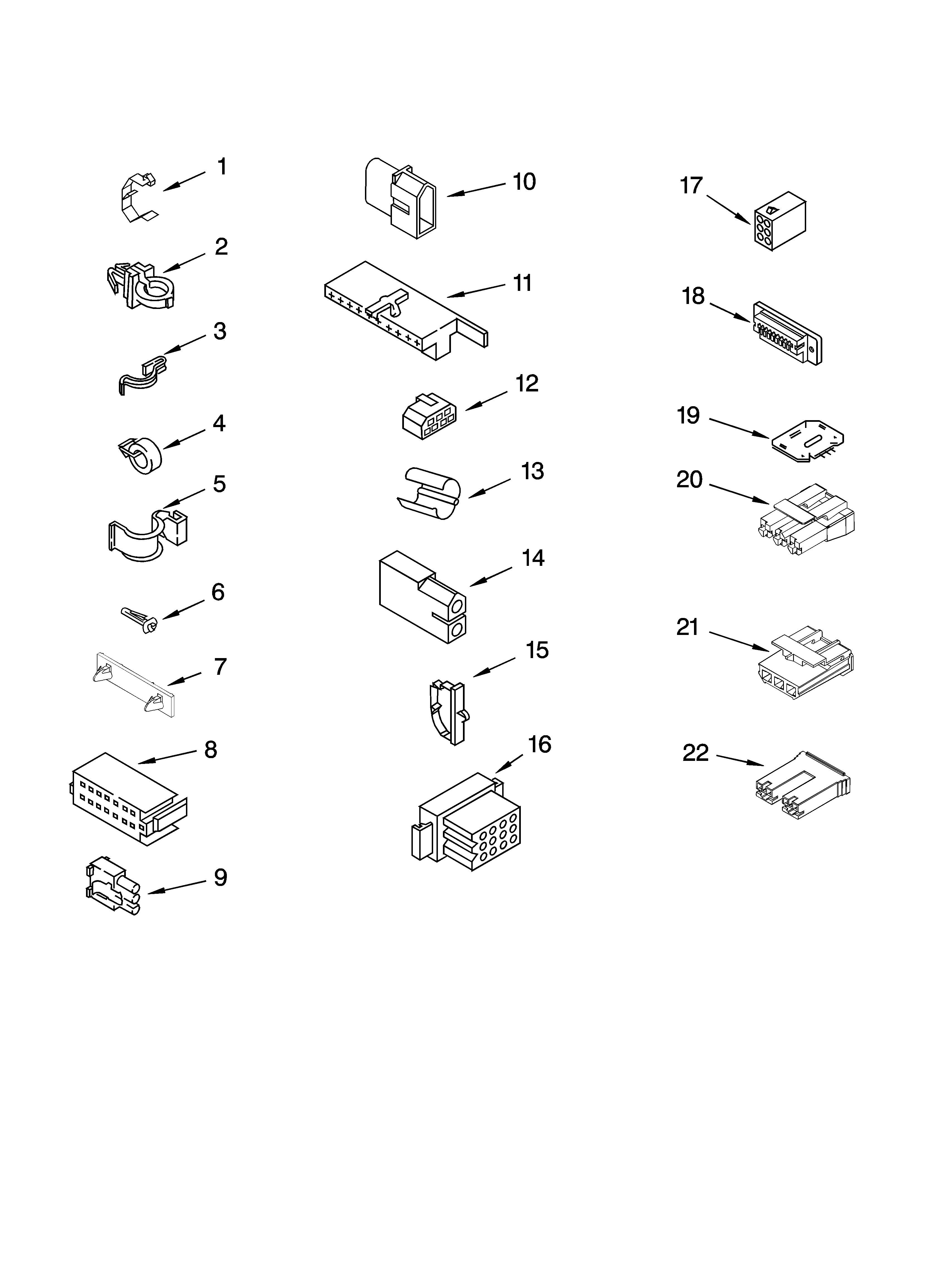 Wiring harness parts
