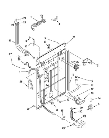 Rear panel parts
