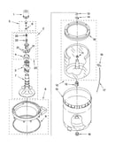 Agitator, basket and tub parts