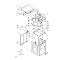 Kenmore Elite 11027062600 top and cabinet parts diagram