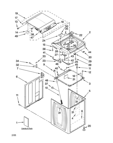 Top and cabinet parts