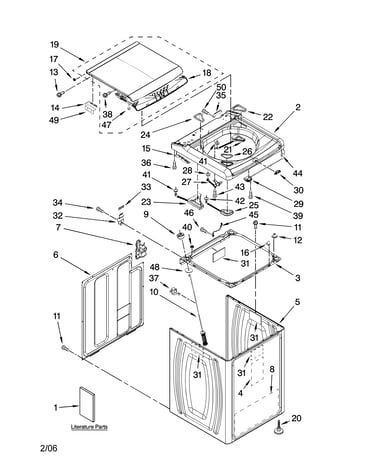 Top and cabinet parts