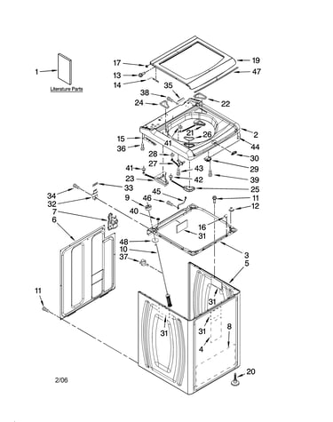 Top and cabinet parts