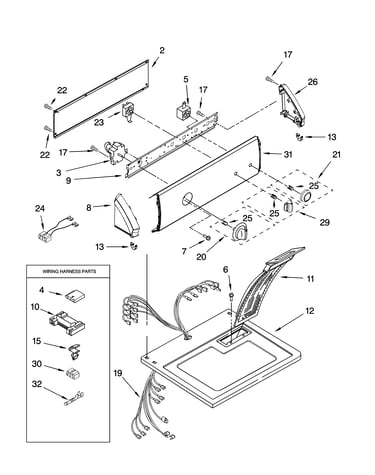 Top and console parts