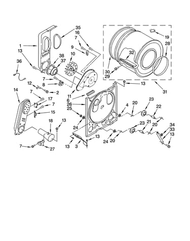 Bulkhead parts, optional parts (not included)