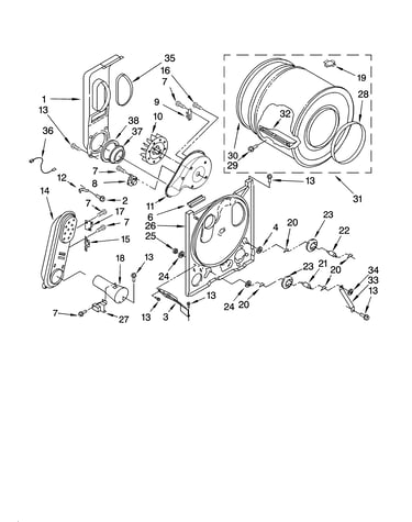 Bulkhead parts, optional parts (not included)