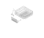 Kenmore 66517019403 lower rack parts, optional parts (not included) diagram