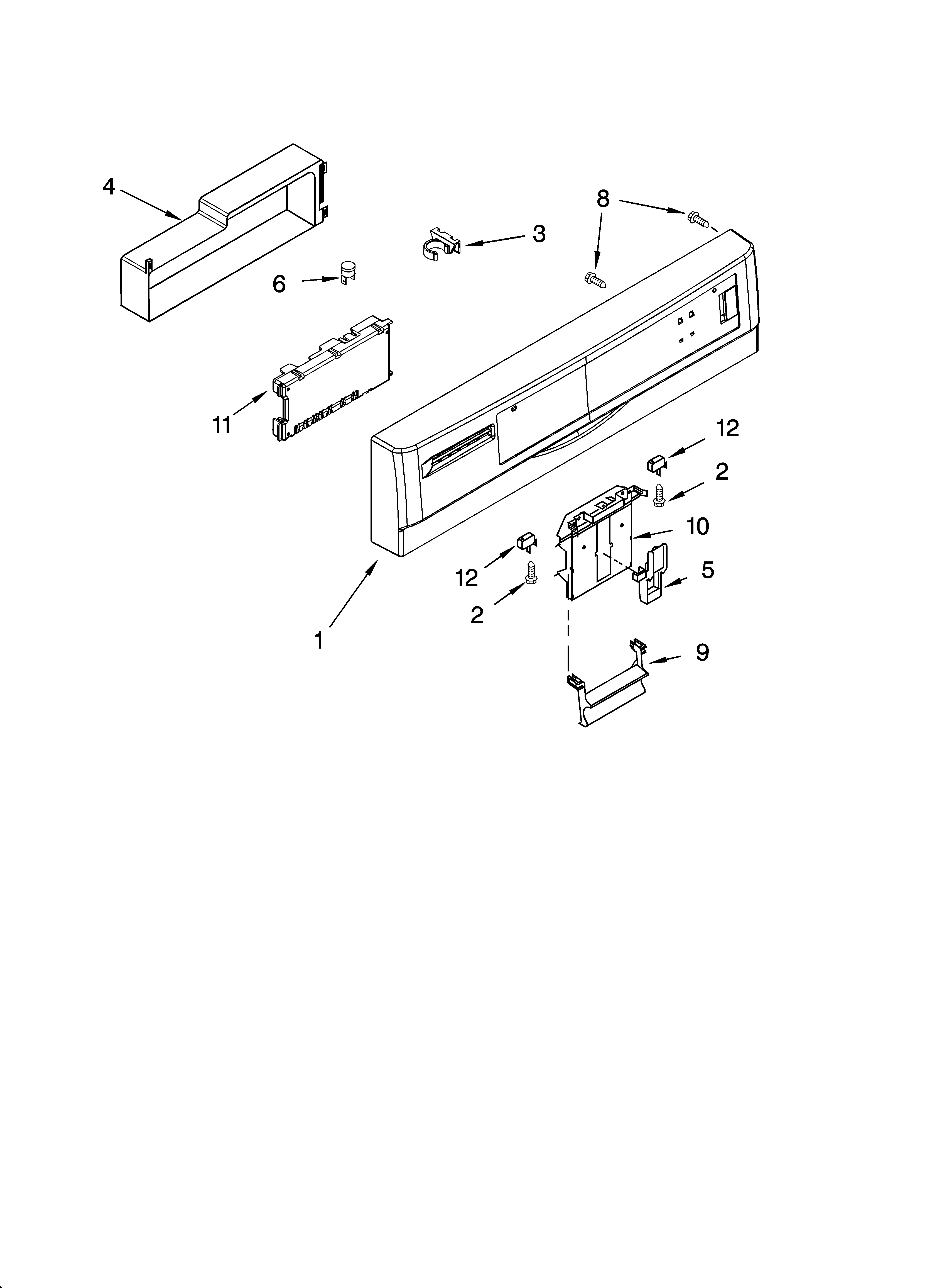 Control panel parts