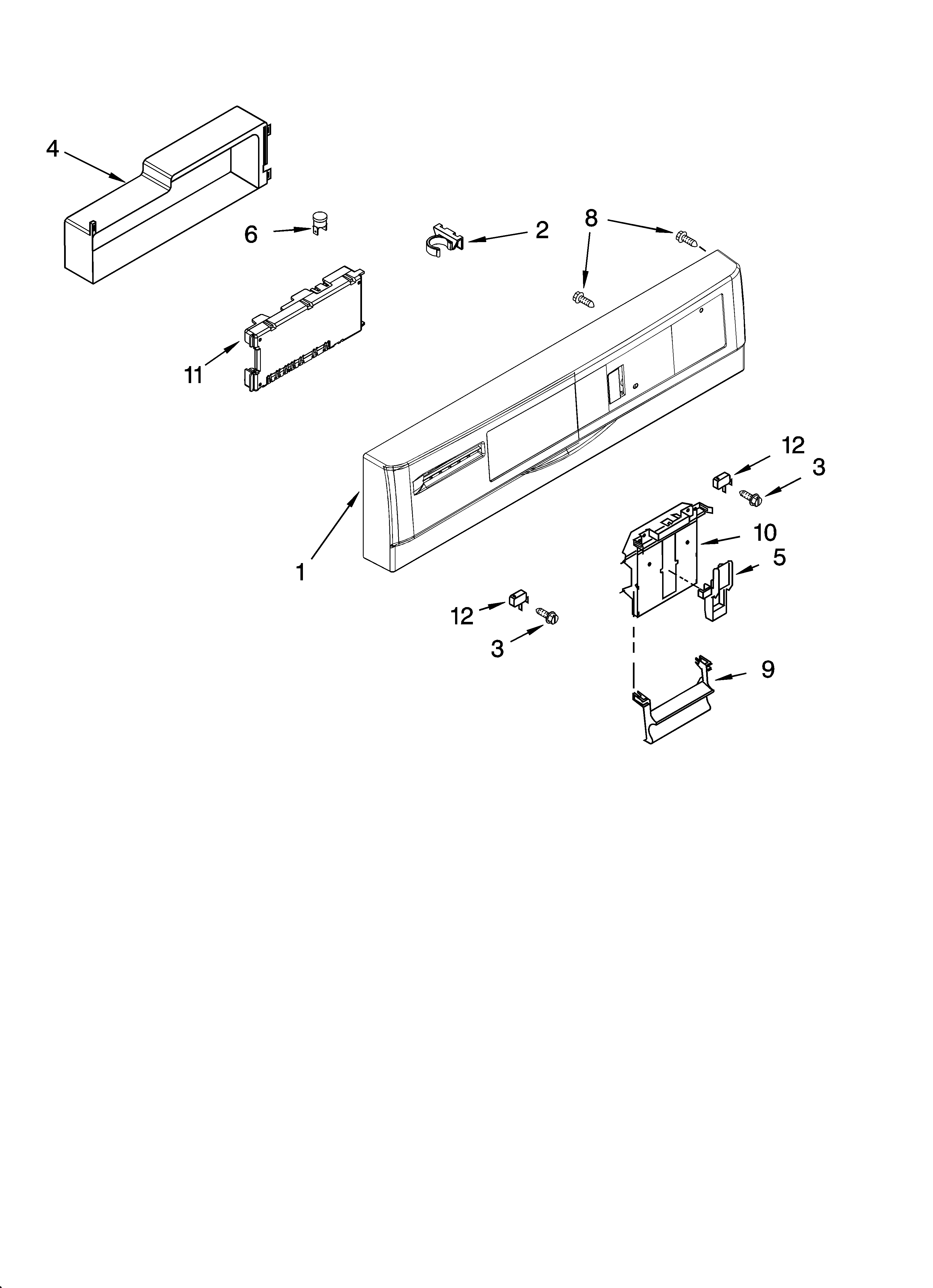 Control panel parts