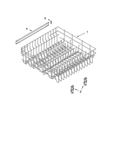 Upper rack and track parts