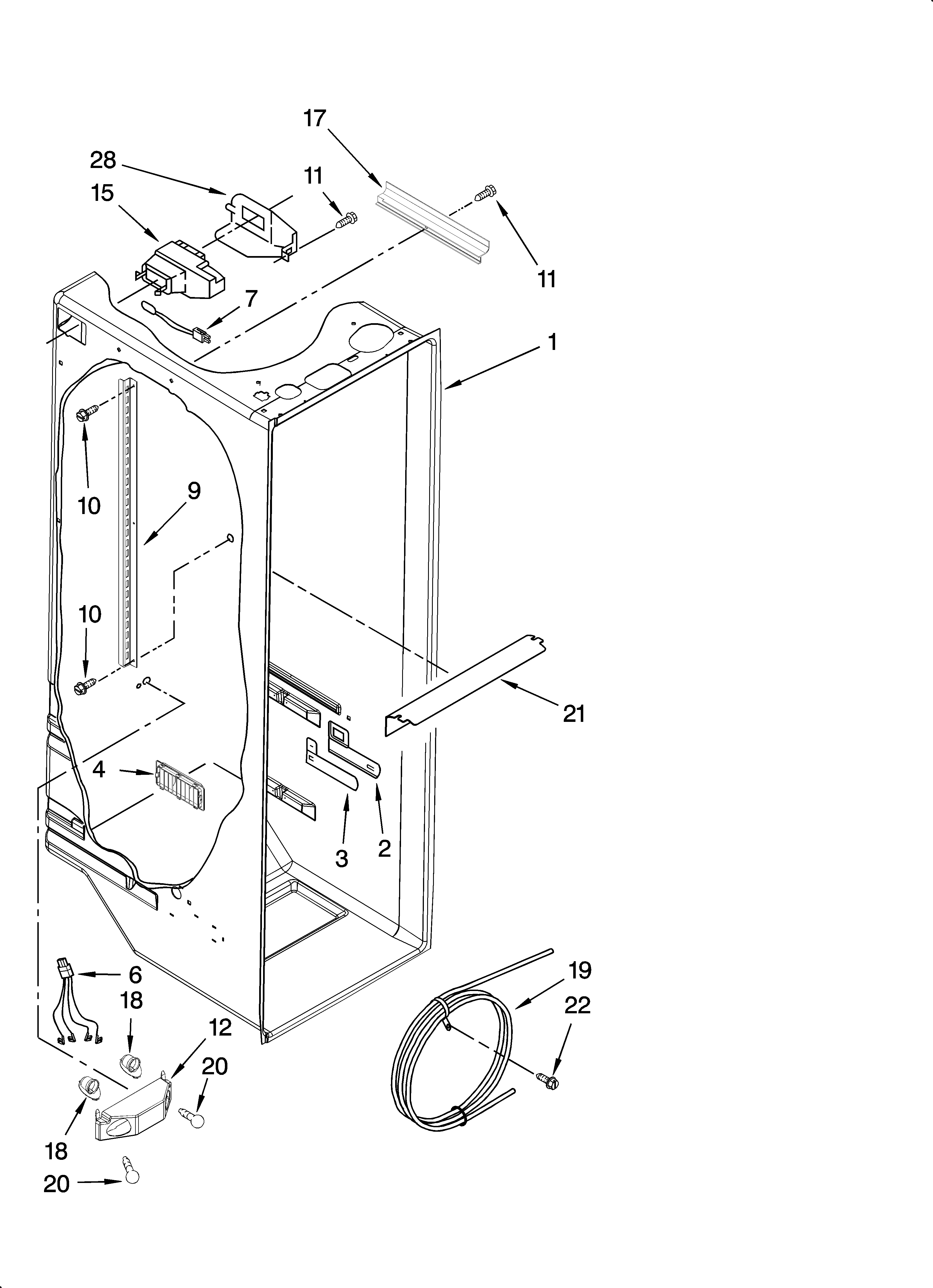Refrigerator liner parts