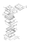 Refrigerator shelf parts