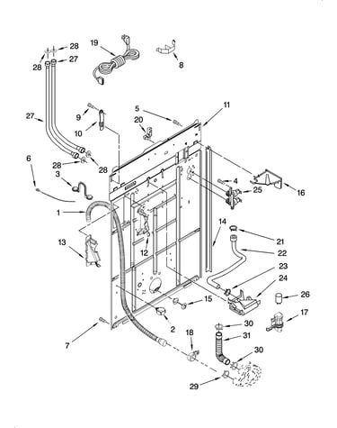 Rear panel parts