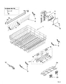 Upper rack and track parts