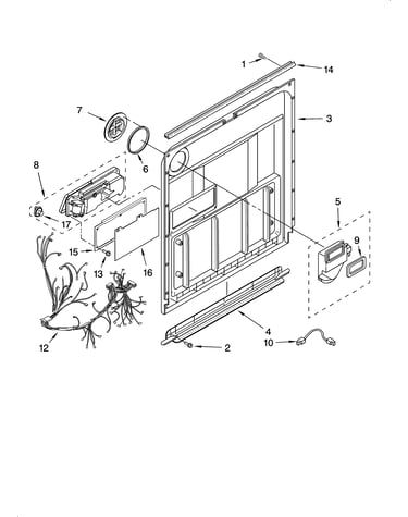 Door and latch parts