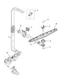 Upper wash and rinse parts