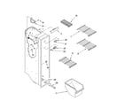 Kenmore 10644269600 freezer liner parts diagram