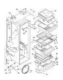 Refrigerator liner parts