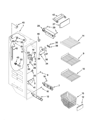 Freezer liner parts