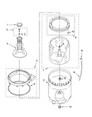 Agitator, basket and tub parts