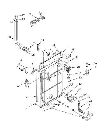 Rear panel parts