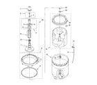 Kenmore 11016812503 agitator, basket and tub parts diagram