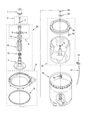 Agitator, basket and tub parts