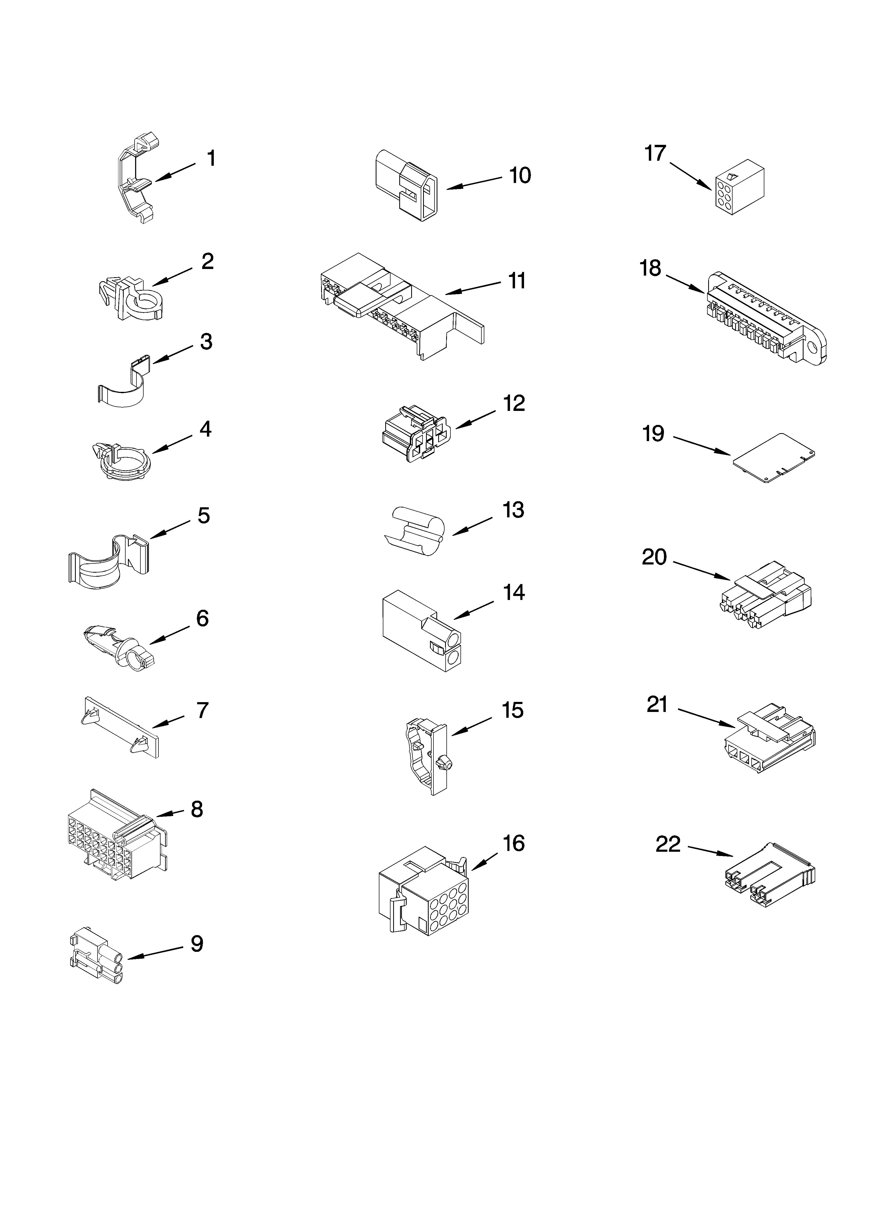 Wiring harness parts