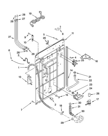 Rear panel parts