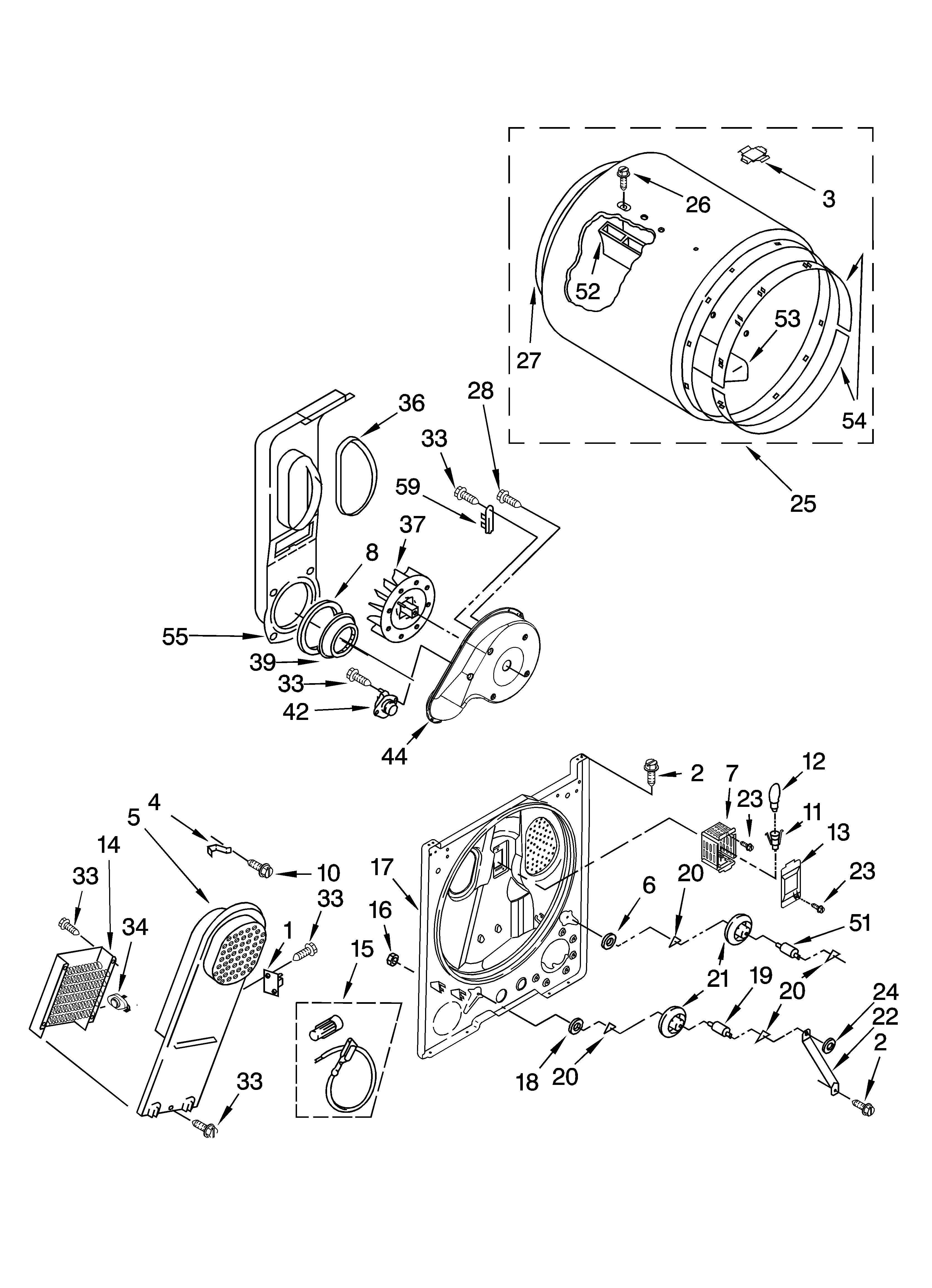 Bulkhead parts, optional parts (not included)