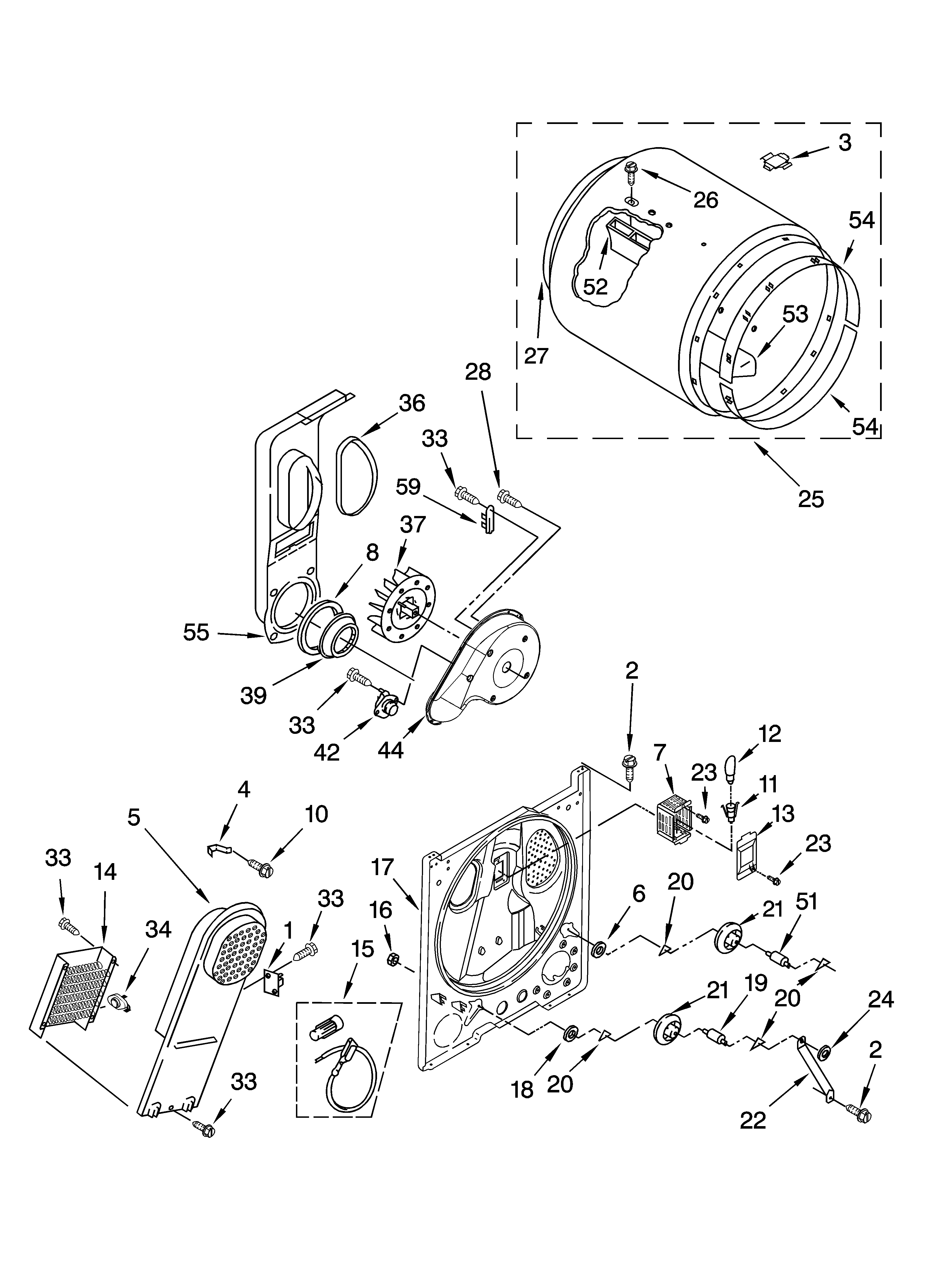 Bulkhead parts, optional parts (not included)