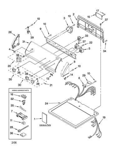 Top and console parts
