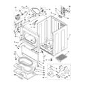 Kenmore Elite 11066942501 cabinet parts diagram