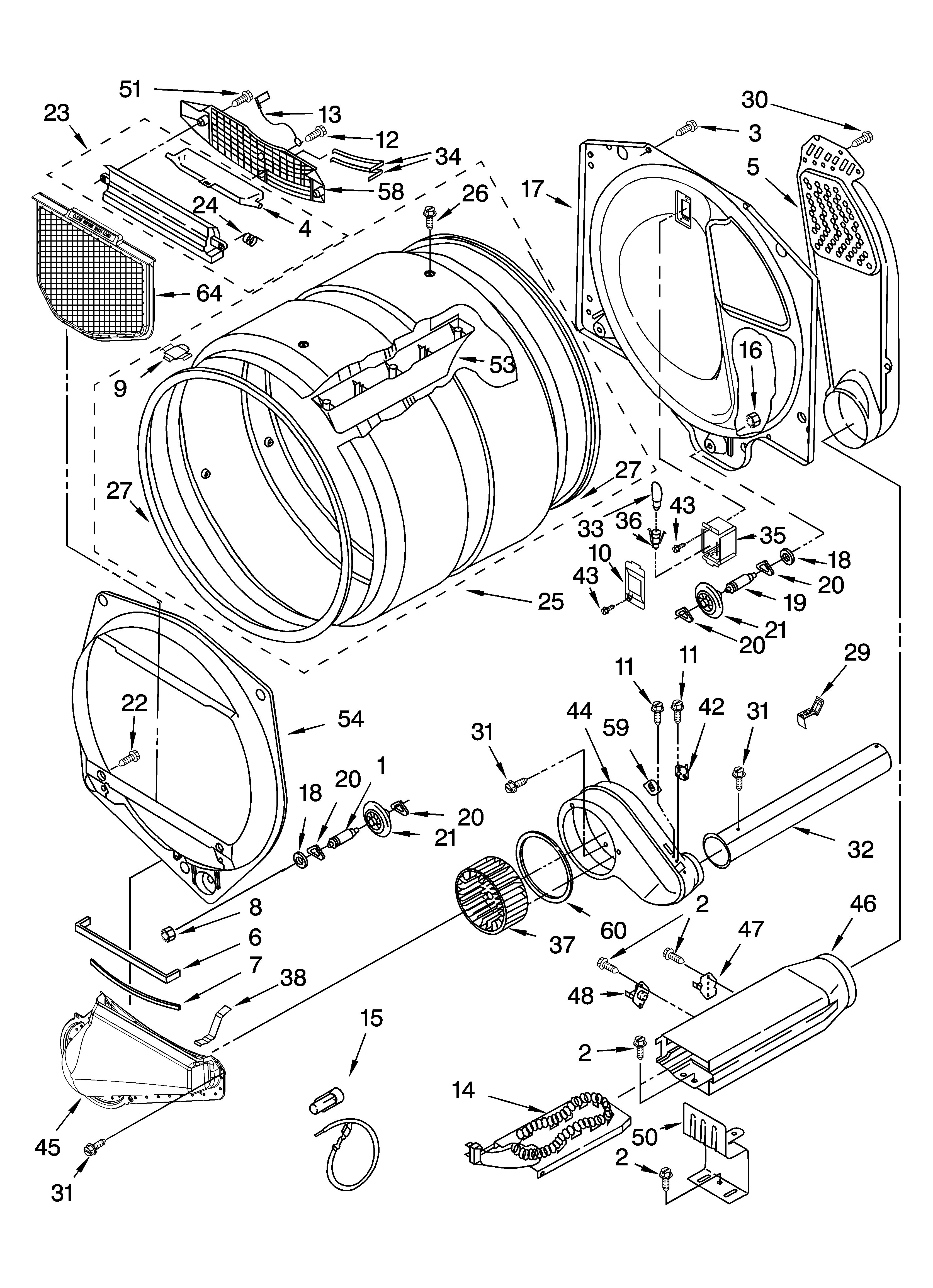 Bulkhead parts, optional parts (not included)