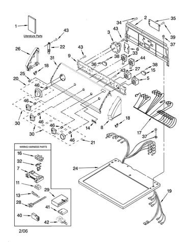Top and console parts