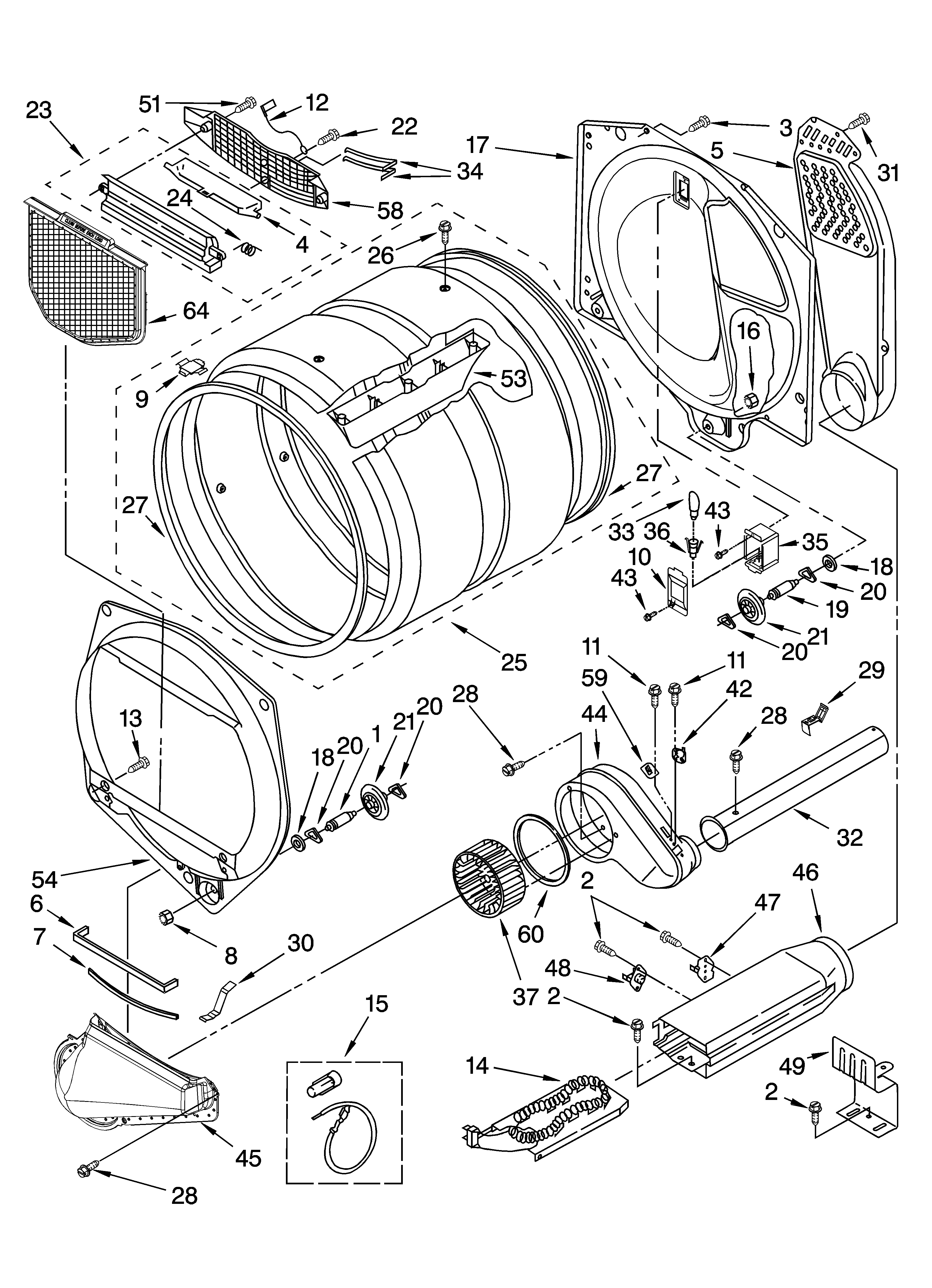 Bulkhead parts, optional parts (not included)