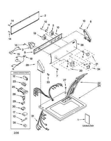 Top and console parts