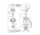 Kenmore 66513499K600 pump and motor parts diagram