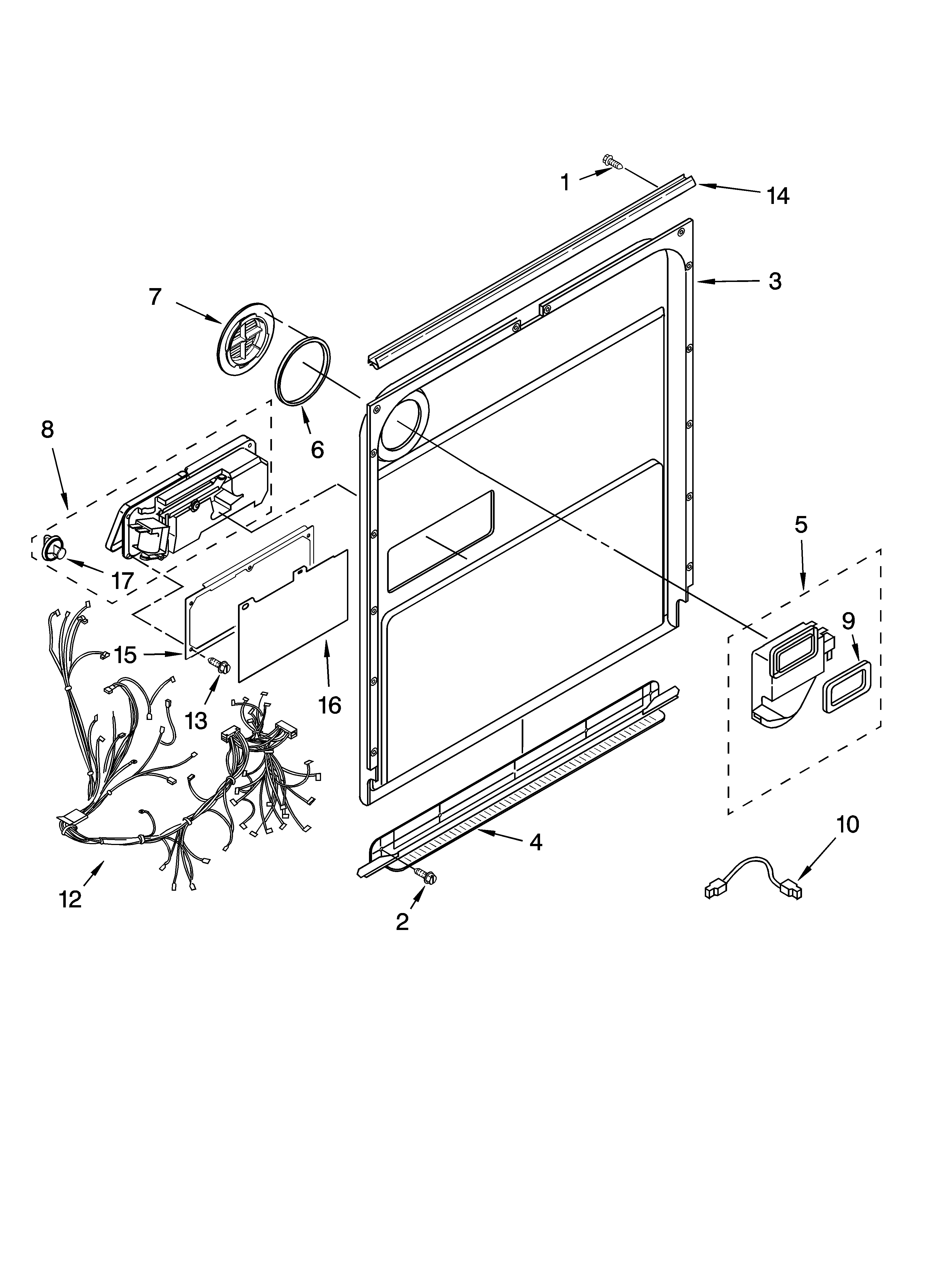 Door and latch parts