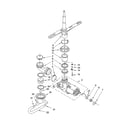 Kenmore 66517702K600 pump and spray arm parts diagram