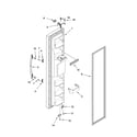 Kenmore 10656923600 freezer door parts diagram