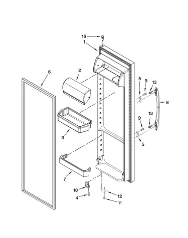 Refrigerator door parts