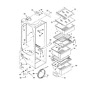 Kenmore 10657404600 refrigerator liner parts diagram