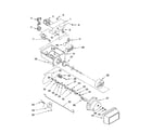Kenmore 10657419600 motor and ice container parts diagram