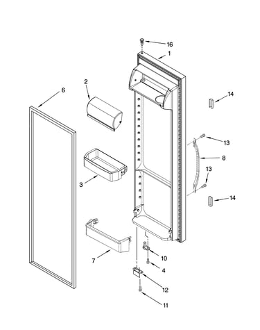 Refrigerator door parts